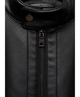 Mango Men's Slim-Fit Faux-Leather Jacket