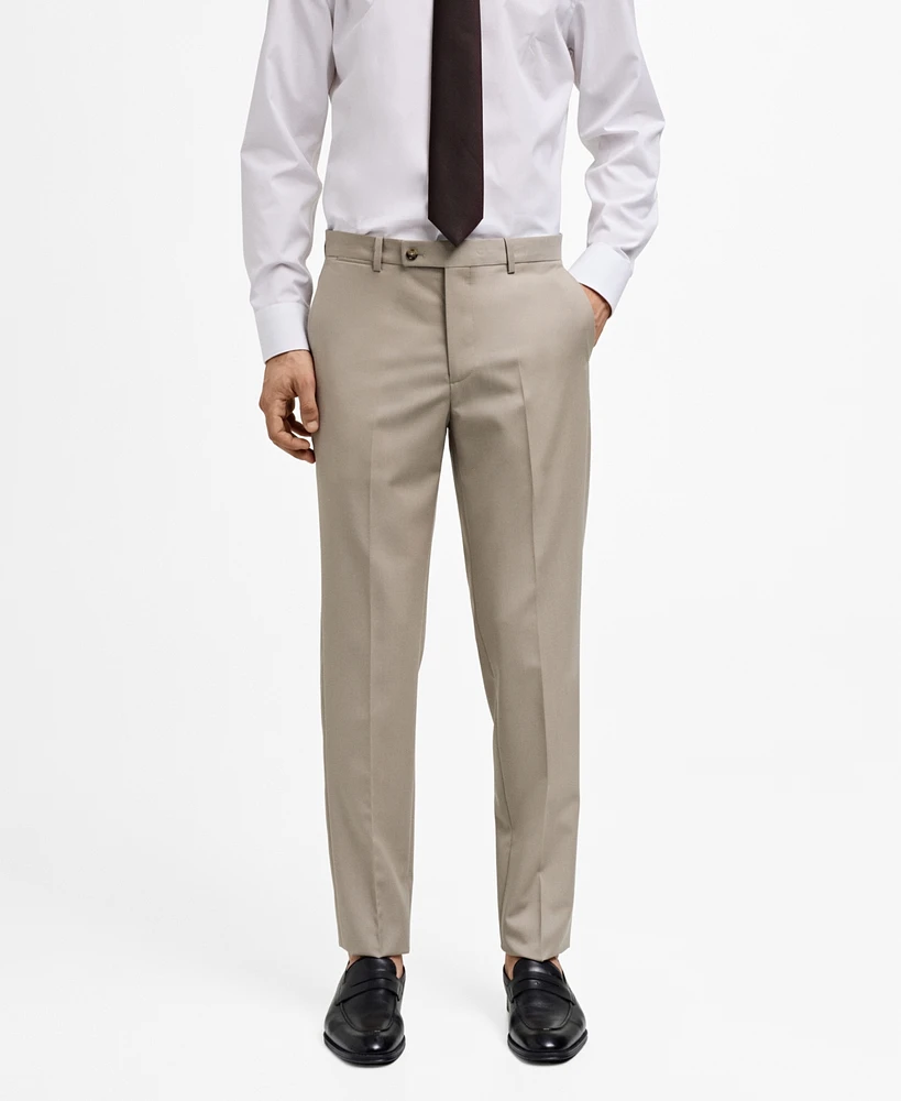 Mango Men's Virgin Wool Suit Pants