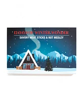 Dm Snacks 12 Days of Winter Wonder Savory Meat Sticks Nut Medley Advent Calendar, 12 Piece