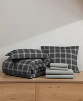 Swift Home Grid Plaid Reversible -Pc. Comforter Set