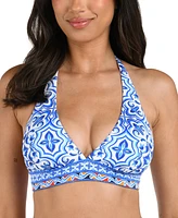 La Blanca Women's Alboran Banded Halter Bikini Top