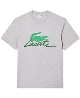 Lacoste Men's Script Logo Crocodile Graphic T-Shirt