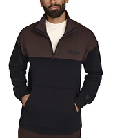 Starter Men's Midweight Fleece Quarter-Zip Pullover Active Knit Top