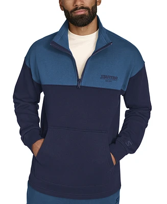 Starter Men's Midweight Fleece Quarter-Zip Pullover Active Knit Top