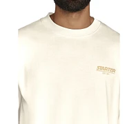 Starter Men's Oversized Long-Sleeve Sueded Soft Touch Branded Shirt