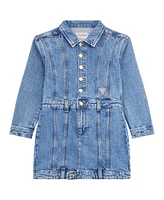 Guess Big Girls Stretch Denim Long Sleeve Dress