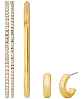 Michael Kors 14K Gold-Plated Brass Bracelet and Earrings Set