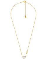 Michael Kors 14K Gold-Plated Sterling Silver Necklace and Earrings Set