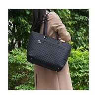 Mkf Collection Hallie Solid Quilted Cotton Tote Bag by Mia K