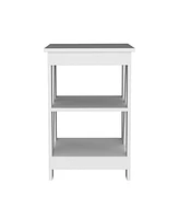 Ross 3-Tier End Table/Nightstand, Side Table for Small Space