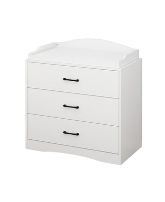 Homsee 3-Drawer White Wooden Storage Organizer Cabinet