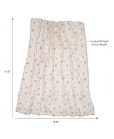 Lambs & Ivy Jungle Adventure 2-Pack Cotton Muslin Newborn Baby Swaddle Blankets