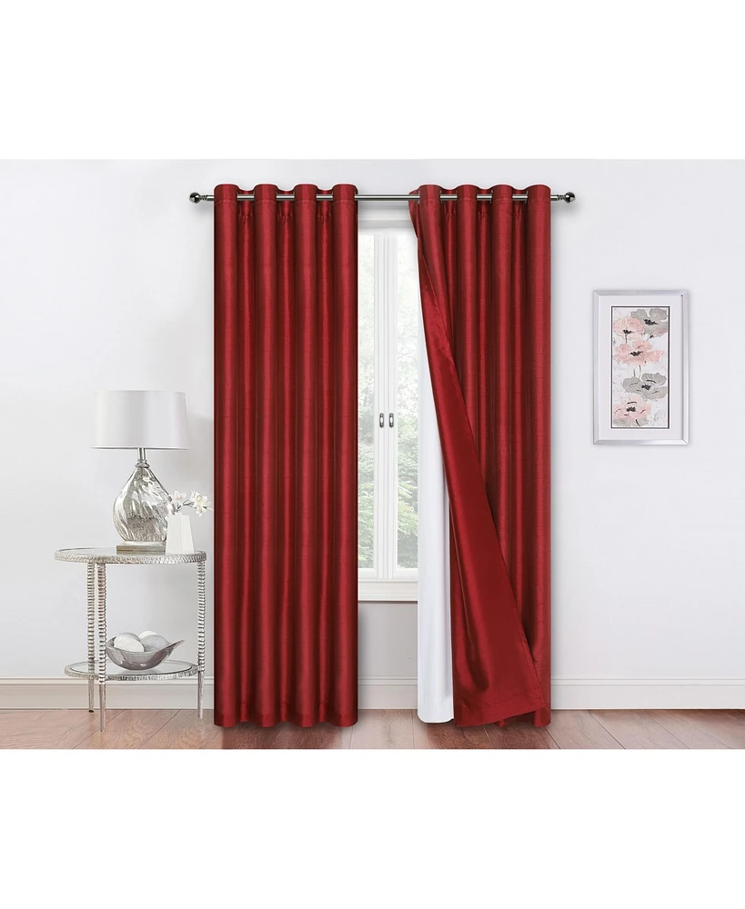 GoodGram 2 Pack Double Layered 100% Blackout Window Curtains - 50 in. W x in. L