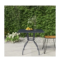 vidaXL Patio Table Anthracite 31.5"x31.5"x28.5" Steel Mesh