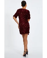 Quiz Women's Sequin Fringe Mini Dress