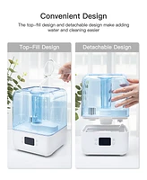 Morento Humidifiers for Bedroom, 4.5L Top Fill Humidifiers for Large Room, Cool Mist Humidifiers for Home,Auto Shut