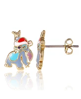 Disney Stitch Christmas Enamel Stud Dancing Earrings