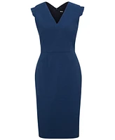 Boss by Hugo Women's Cap-Sleeve V-Neck Dress