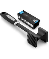 Metal Meat Tenderizer Hammer - Dual-Sided Meat Mallet Tenderizer With Comfort-Grip Handle