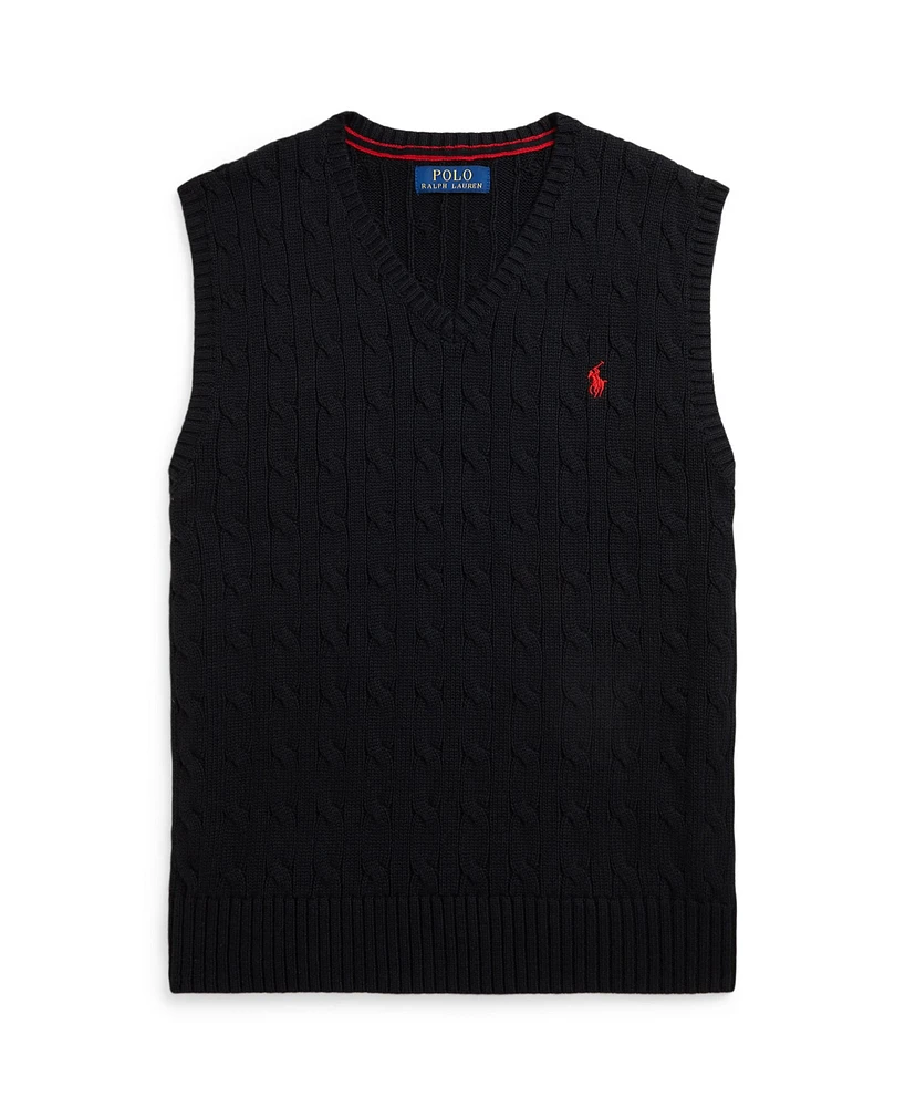 Polo Ralph Lauren Big Boys Cable-Knit Cotton Sweater Vest