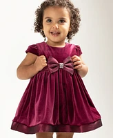 Rare Editions Baby Girl Velvet Social Dress