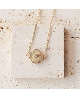 Bowood Lane Non-Tarnishing Gold Clover Necklace