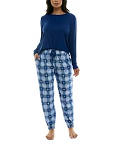 Roudelain Women's Cozy Luxe Long-Sleeve Crewneck Pajama Top