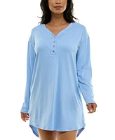 Roudelain Women's Cozy Luxe Henley Sleep Dress