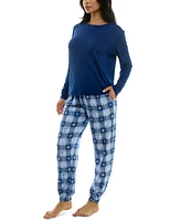 Roudelain Women's Cozy Luxe Printed Sleep Joggers