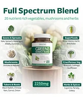 Healths Harmony Greens Extract Blend Capsules, Antioxidant Supplement for Natural Metabolism Boost, Health's Harmony