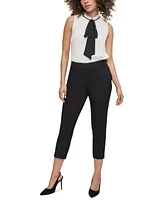 Dkny Petite Mid-Rise Cropped-Leg Pants