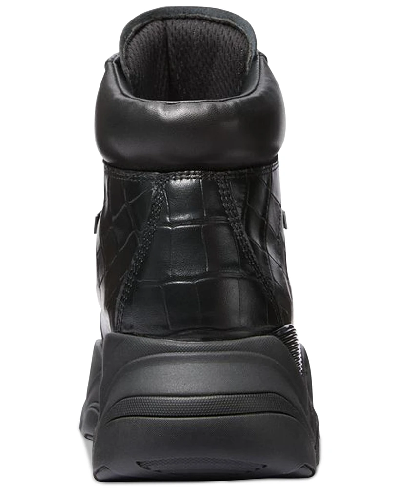 Michael Kors Men's Atlas Croc Embossed Leather Boot