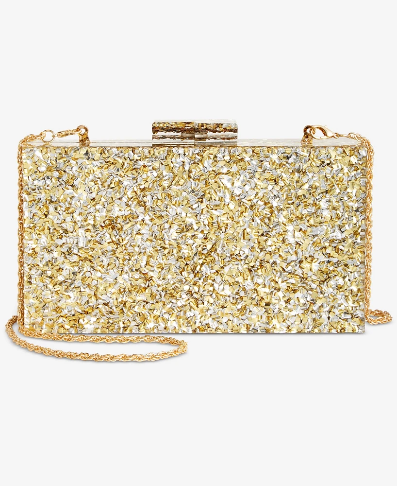 I.n.c. International Concepts Acrylic Sparkle Mini Crossbody Clutch, Created for Macy's