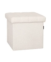 Seville Classics Foldable Storage Ottoman