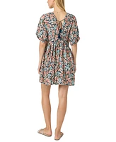 O'Neill Juniors' Rosemary Terrece Floral-Print Babydoll Dress