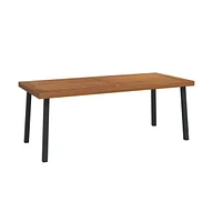 vidaXL Patio Table 78.7"x39.4"x29.5" Solid Wood Acacia