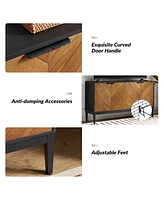 Hulala Home Senin Modern 55"Wide Sideboard with 2 Shelves