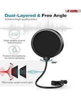 5 Core Recording Microphone Podcast Bundle • Professional Condenser Cardioid Mic Kit • w Boom Arm - Rm 7 Bg