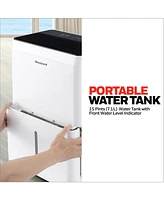 Honeywell 2024 New! 50-Pint Energy Star Dehumidifier for 4,000 Sq Ft – Laundry Mode, Auto-Comfort Mode & Thermal Overload Protection, TPFIT50WK