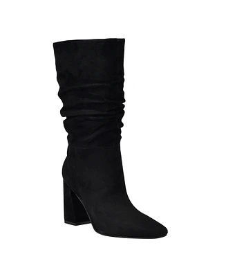 Guess Women's Yeppy Mid-Calf Slouchy Block Heel Dress Booties