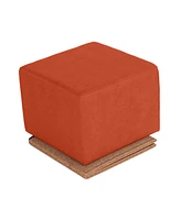 Seville Classics The Vineyard Collection Cork Storage Ottoman