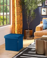 Seville Classics Tufted Storage Ottoman