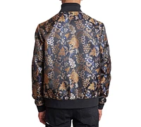 Paisley & Gray Men's Hyde Slim Fit Leaf Print Bomber Jacket