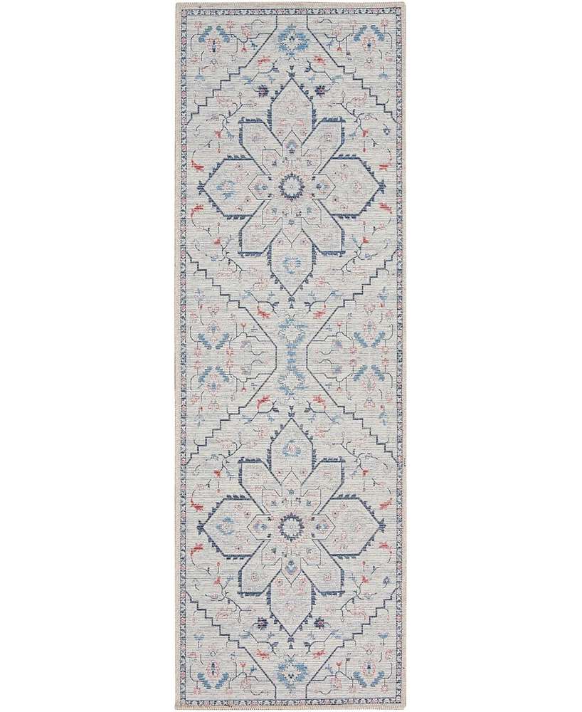 Nicole Curtis Machine Washable Series 1 SR110 2'x6' Runner Area Rug