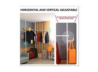 Slickblue Double Adjustable Clothing Rack for Hanging Clothes