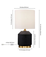 Hudson & Canal 15" Ceramic Esther Mini Lamp