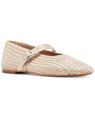 Steve Madden Women's Dreaming Woven Mary Jane Flats