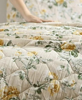 Laura Ashley Roses Reversible -Pc. Quilt Set