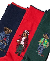 Polo Ralph Lauren Men's 3-Pk. Assorted Bears Slack Socks