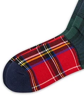 Polo Ralph Lauren Men's Patchwork Tartan Plaid Slack Socks